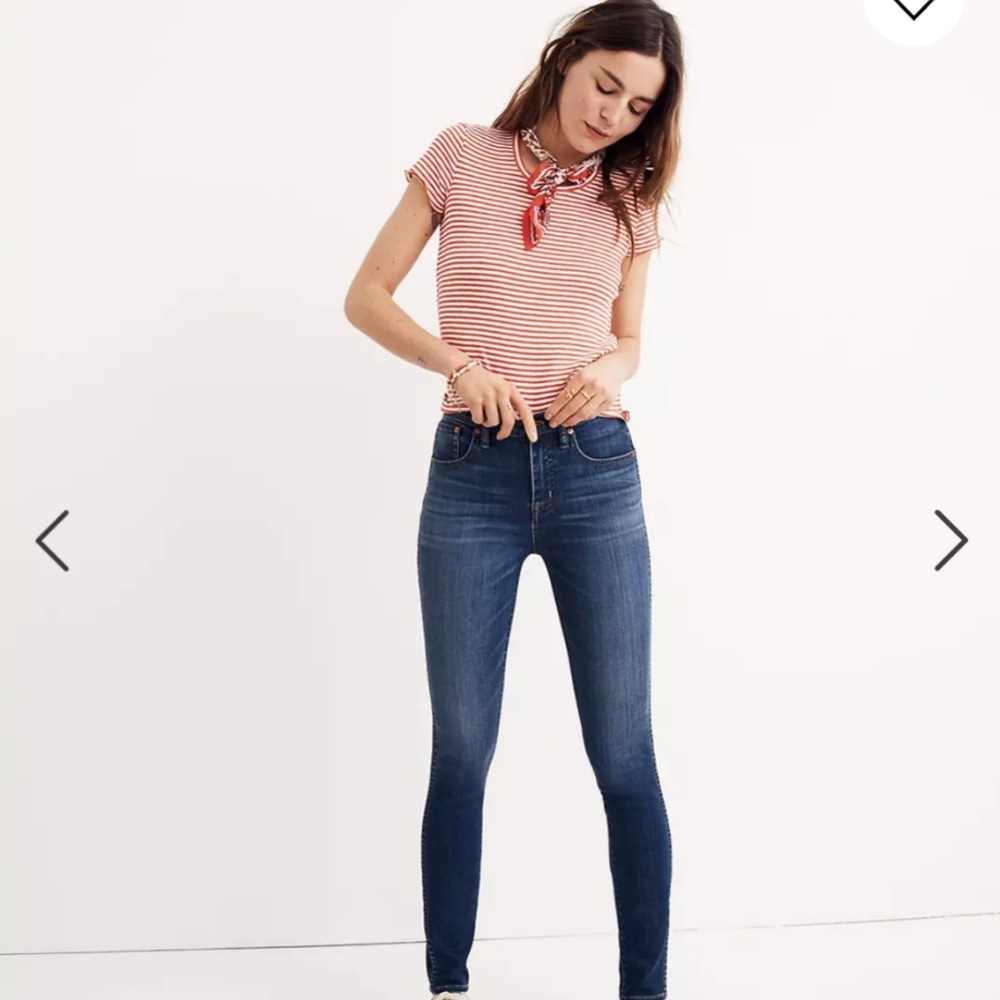 Madewell 10" High Rise Skinny size 28